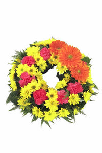 Seasonal Mixed Funeral Wreath